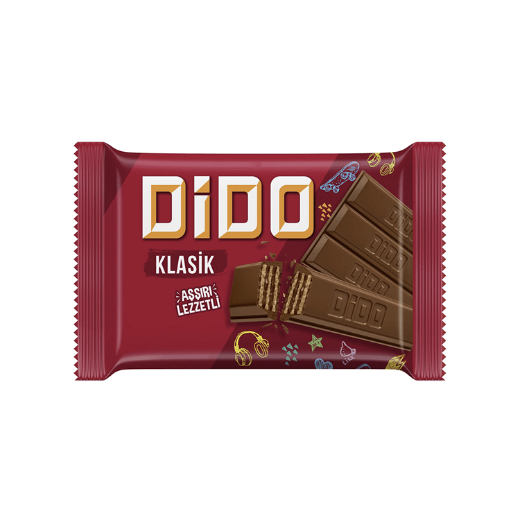 Ülker Dido Kare Çikolatalı Gofret 55,5 Gr